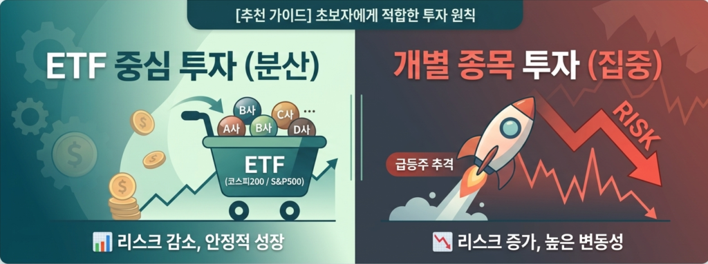 주식 초보자 ETF 투자 방법, 코스피200과 S&P500 ETF 설명 이미지