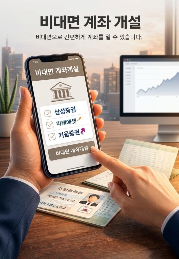 주식 초보자 계좌 개설 방법, 비대면으로 증권 계좌를 만드는 과정