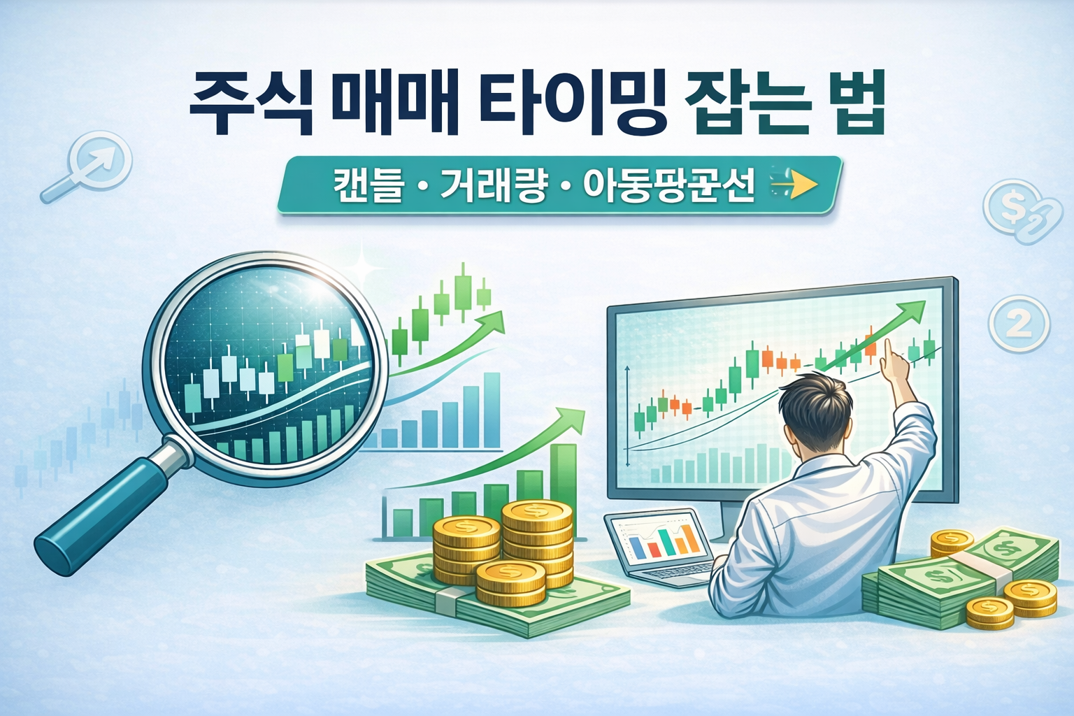 매매 타이밍 잡는 법 주식 차트 대표 이미지