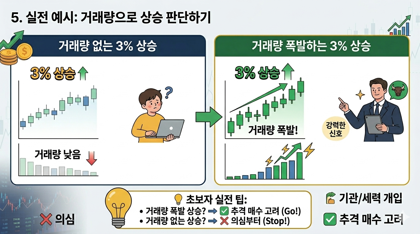 거래량 보는 법 실전 예시 차트 분석