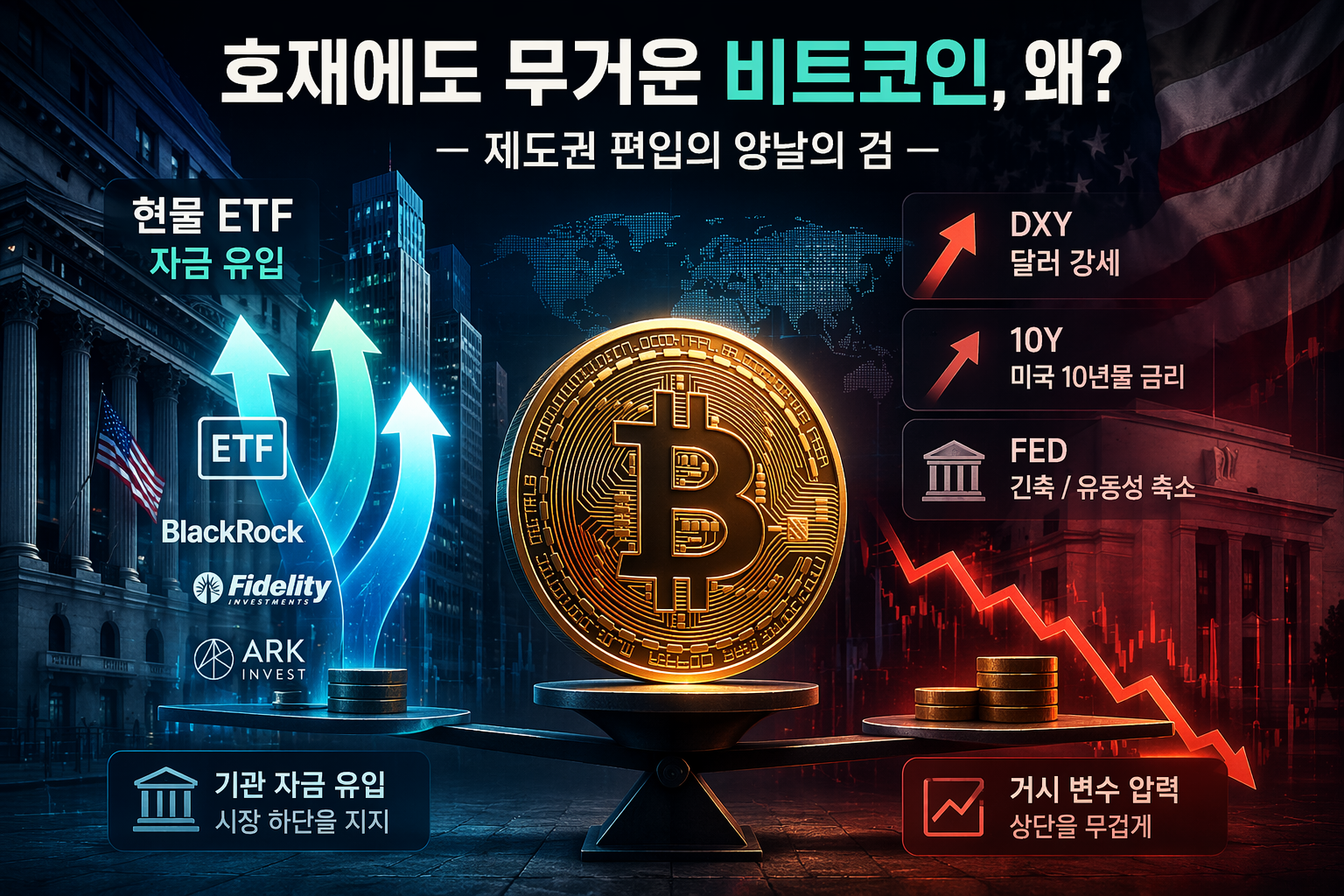 비트코인 매크로 분석 ETF 자금 유입과 거시 변수 압력 구조