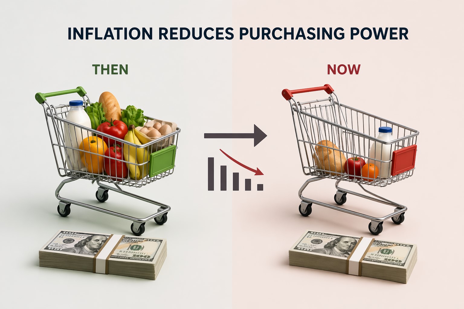 how inflation affects your investments purchasing power decline