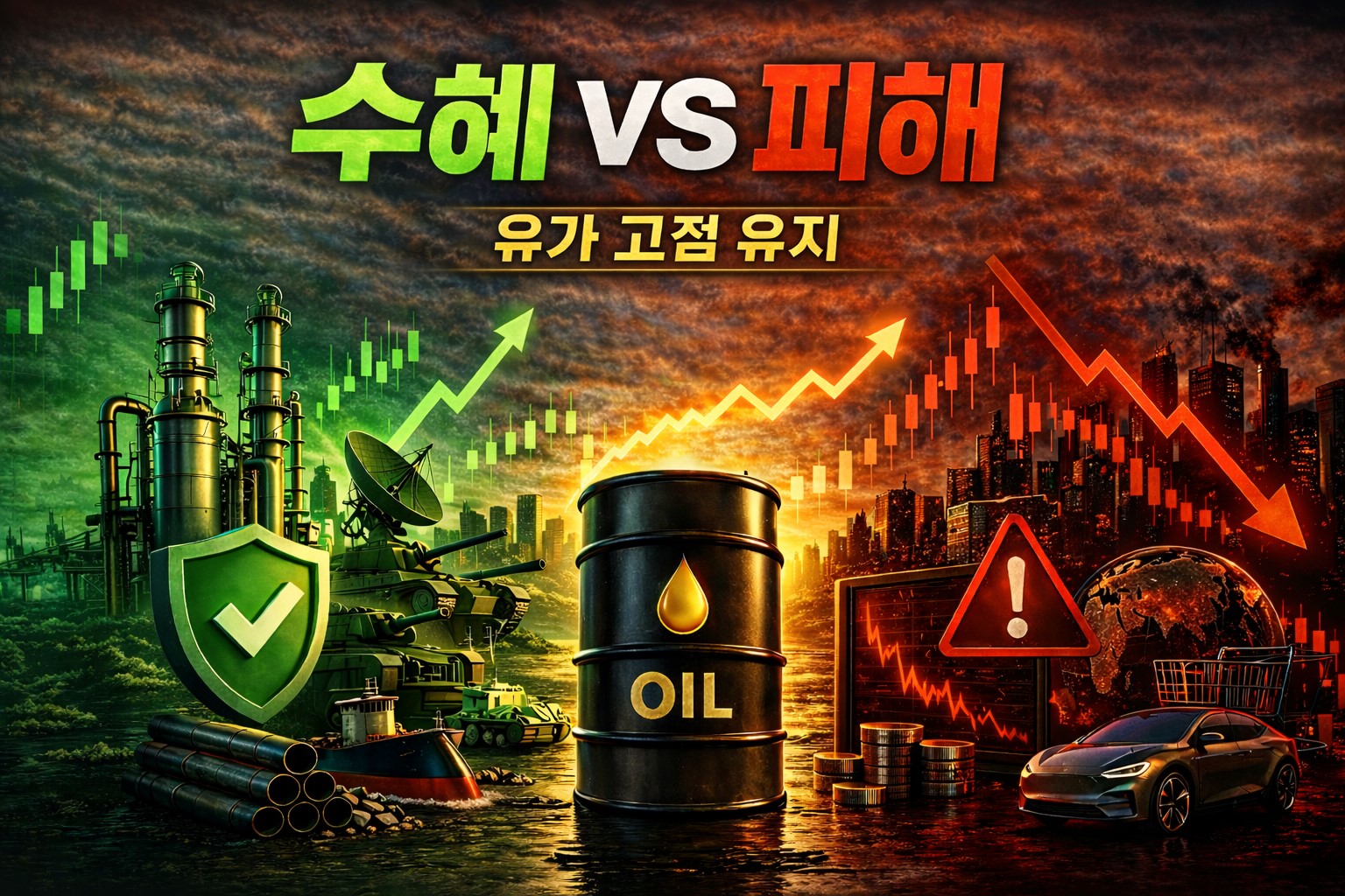 국제유가 고점 유지 수혜주와 피해야 할 섹터 대표 이미지