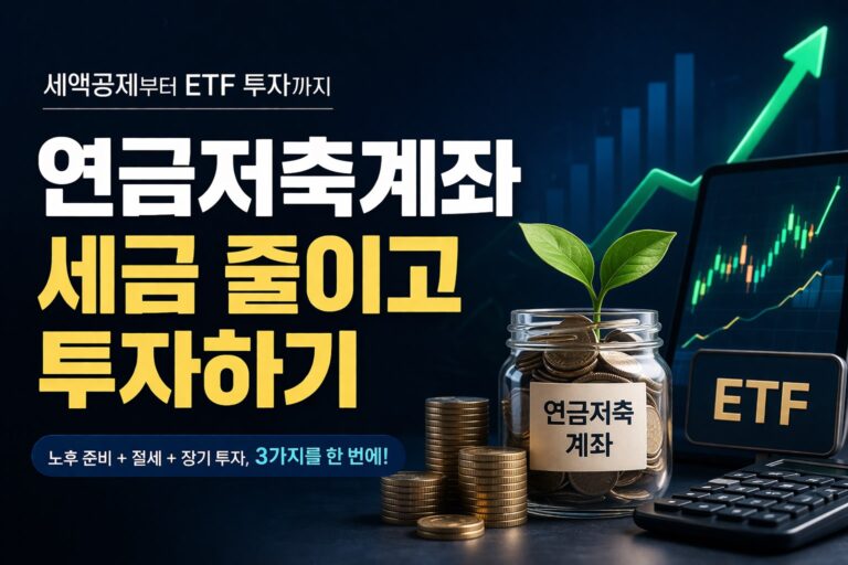 연금저축계좌 세액공제와 ETF 장기투자를 설명하는 대표 썸네일 이미지