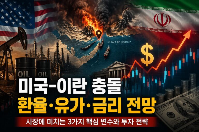 미국-이란 충돌로 인한 환율 유가 금리 전망을 설명하는 매크로 분석 대표 썸네일
