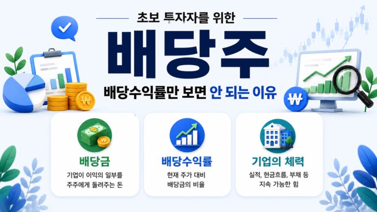 배당주와 배당수익률 핵심 개념