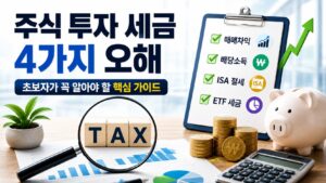 주식 투자 세금 4가지 오해와 매매차익 배당소득 ISA ETF 세금 핵심 가이드
