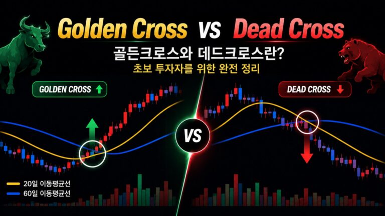 골든크로스와 데드크로스 차이와 이동평균선 교차 예시