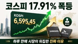 코스피 폭등 이유와 17.91% 역사적 급등 배경