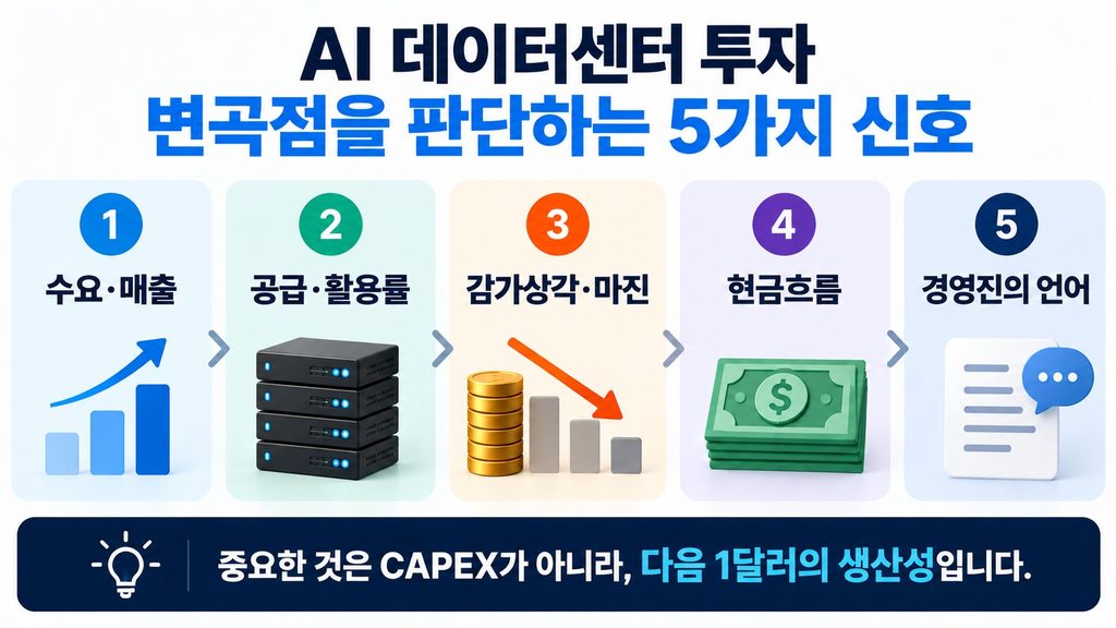 AI 데이터센터 투자 변곡점을 판단하는 5가지 핵심 신호