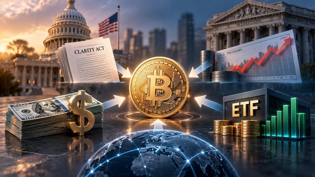 클래리티 법안과 금리 달러 ETF 등 비트코인 가격에 영향을 주는 주요 변수
