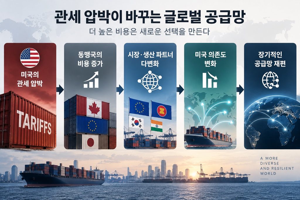 관세 압박 이후 동맹국의 시장 다변화와 글로벌 공급망 재편 과정