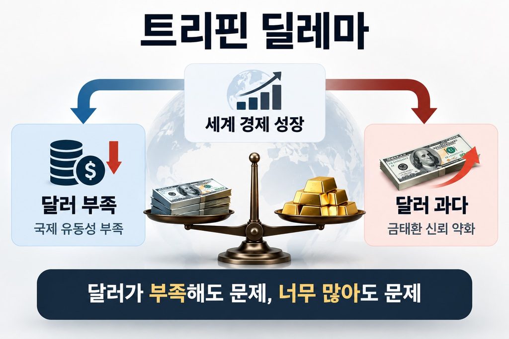 달러 부족과 과잉이 만드는 트리핀 딜레마 구조