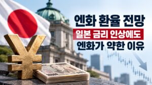 일본 금리 인상에도 엔화가 약한 이유와 엔화 환율 전망